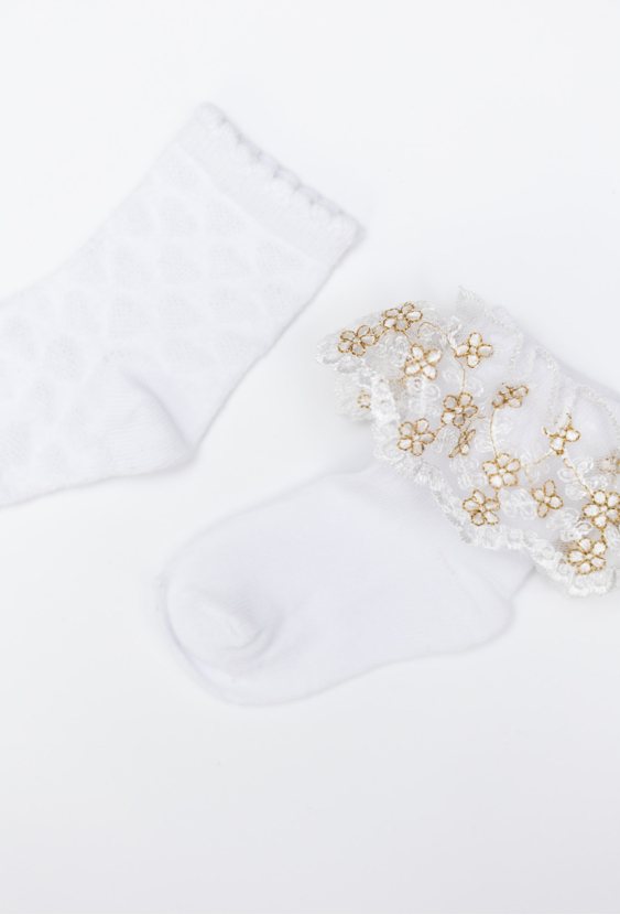 Zestaw 2 par skarpetek dla dziewczynki