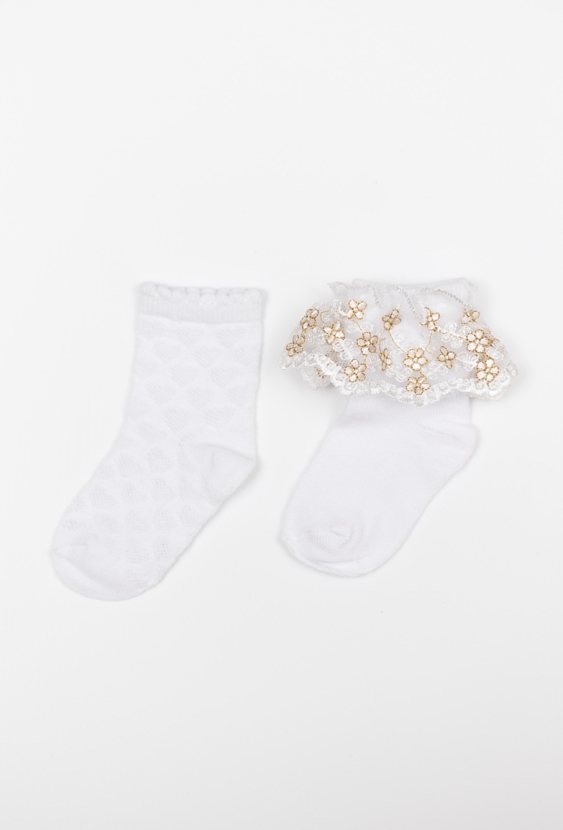 Zestaw 2 par skarpetek dla dziewczynki