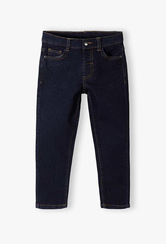 Granatowe spodnie jeansowe dla chłopca