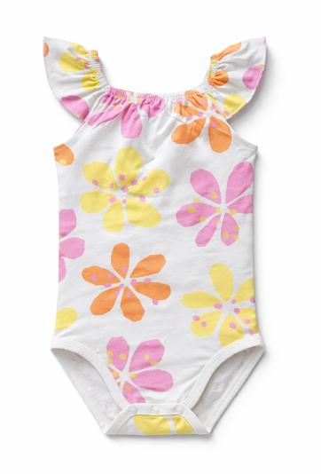 Body niemowlęce w kwiaty