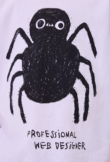 Koszulka chłopięca z krótkim rękawem z nadrukiem pająka