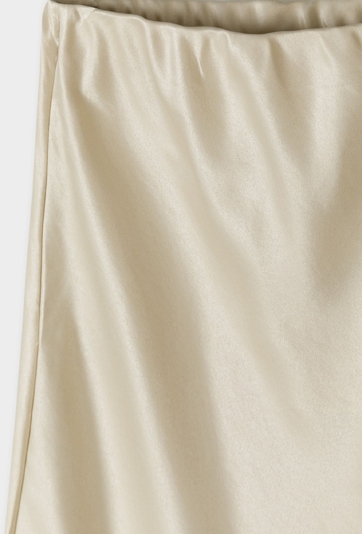 Beżowa atłasowa spódnica dla dziewczynki - Limited Edition