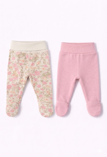 Bawełniane półśpiochy niemowlęce -  2-pak