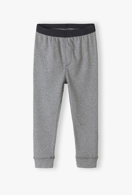 Szare spodnie piżamowe chłopięce