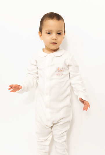 Pajacyk niemowlęcy z kołnierzykiem