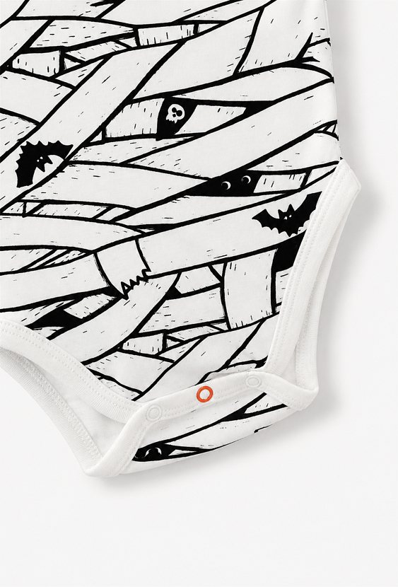 Body chłopięce z długim rękawem z motywem mumii Halloween