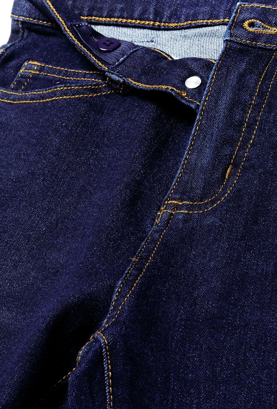 Granatowe jeansowe spodnie slim dla chłopca