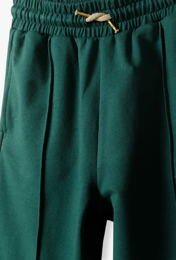 Spodnie dresowe zielone dla dziewczynki