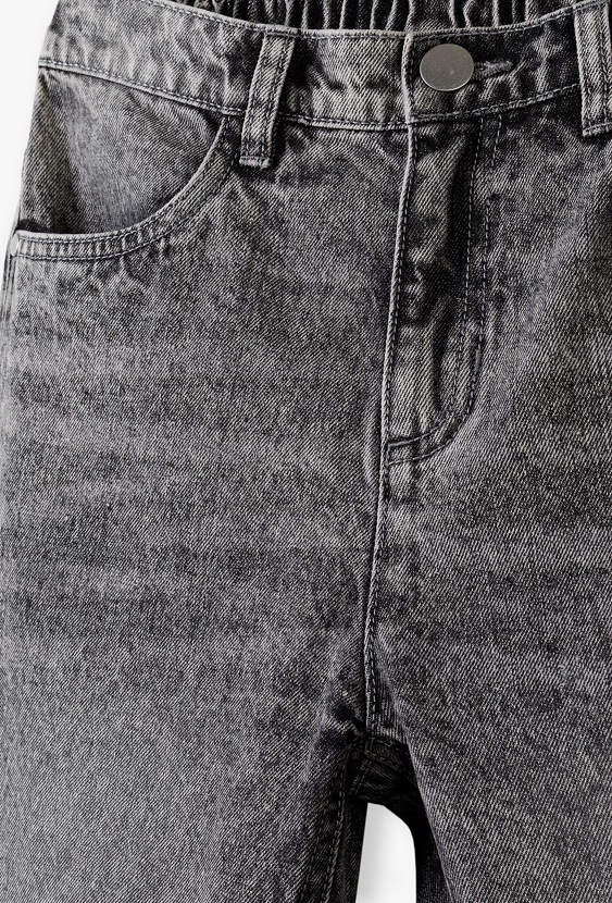 Spodnie jeansowe regular dla chłopca - szare