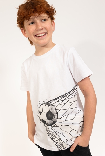 Chłopięca koszulka z nadrukiem piłkarskim