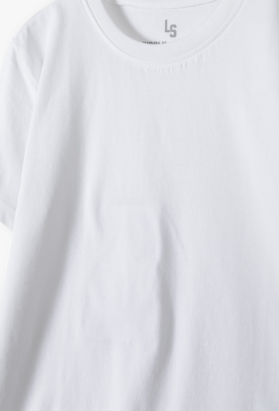 Komplet ubrań na w-f - granatowe szorty + biały t-shirt + worek