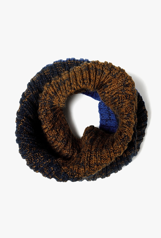 Komin chłopięcy zimowy z polarową podszewką