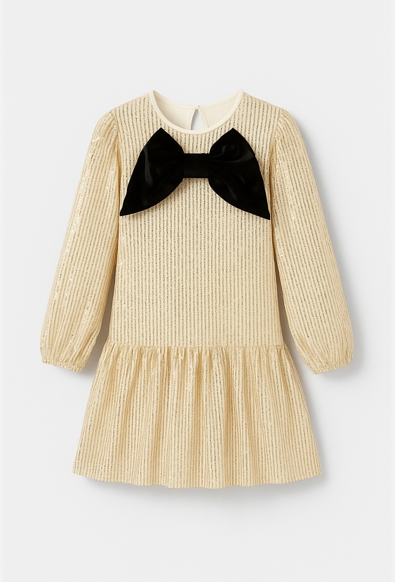 Sukienka wizytowa z długim rękawem