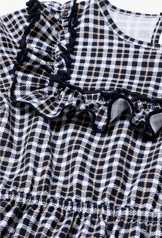 Sukienka dziewczęca w kratkę