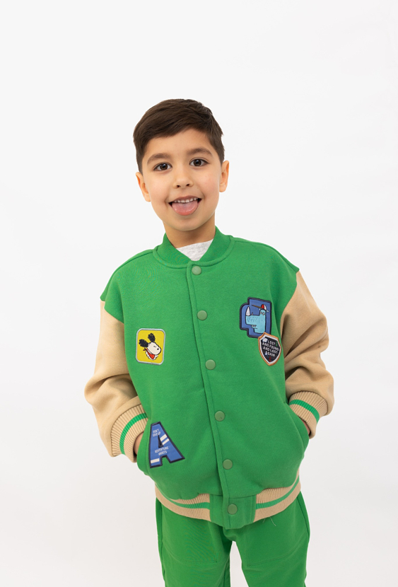 Bomberka chłopięca na napy z naszywkami