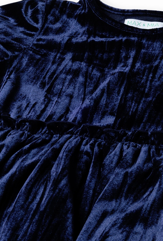 Granatowa elegancka sukienka dla dziewczynki