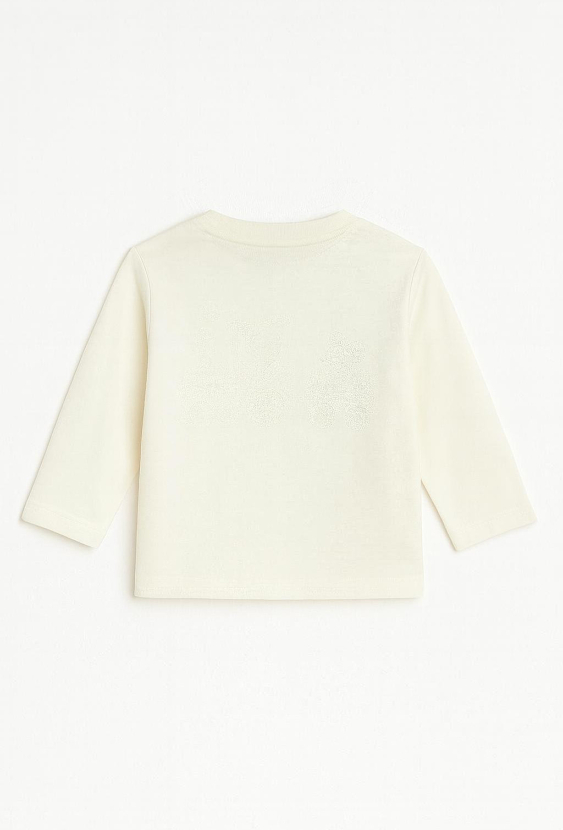 Biała bluzka z nadrukiem pociągu