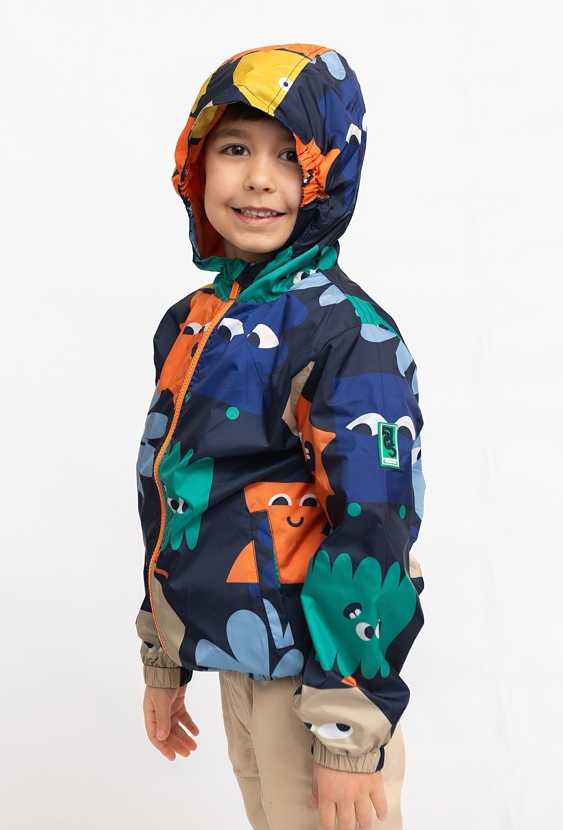 Kurtka przejściowa chłopięca z kapturem