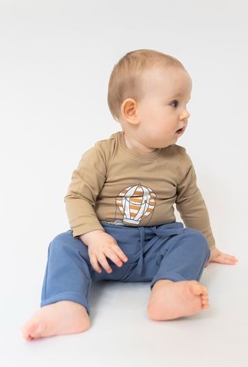 Body z długim rękawem i nadrukiem