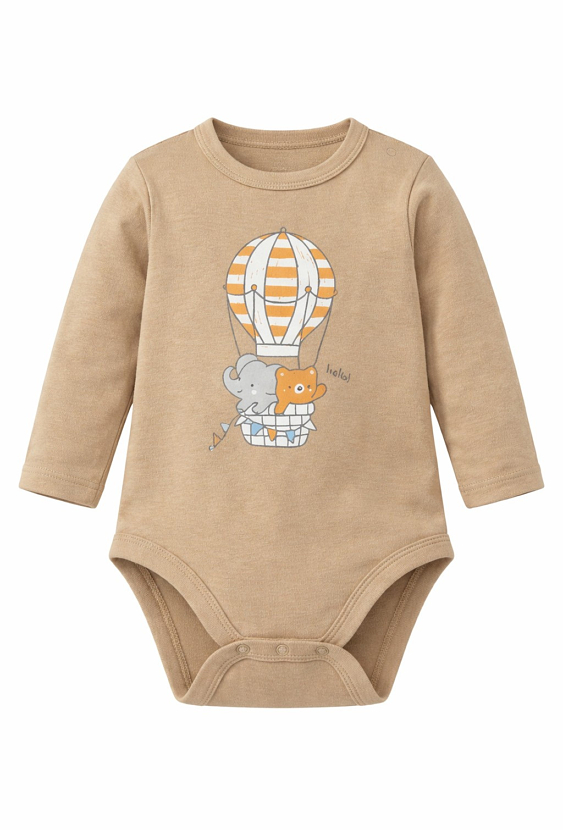 Body z długim rękawem i nadrukiem