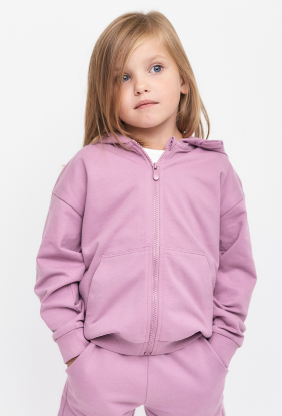 Fioletowa bluza dresowa z kapturem - 5.10.15.