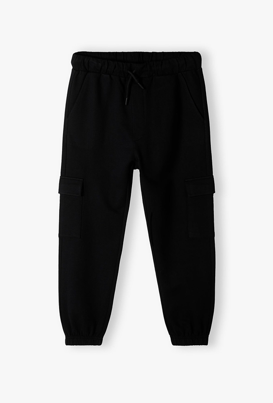 Czarne spodnie dresowe bojówki - Lincoln&Sharks