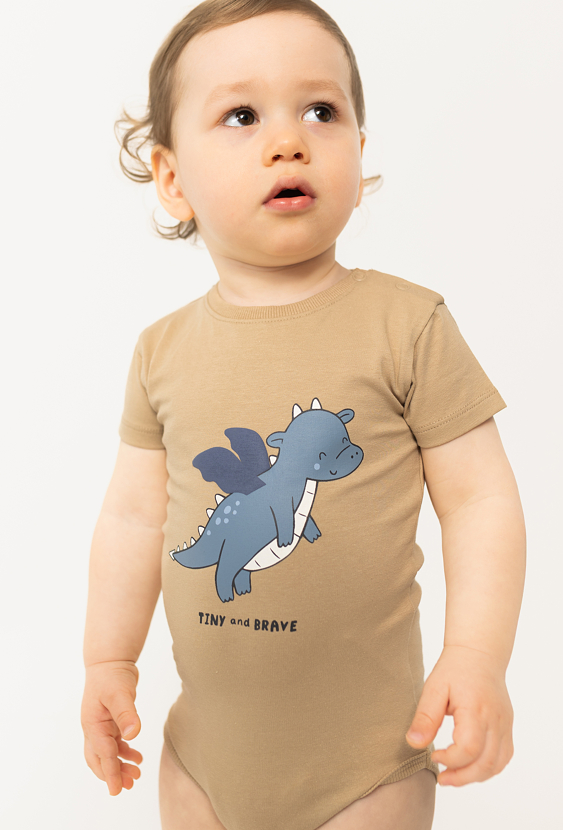 Body z krótkim rękawem i nadrukiem