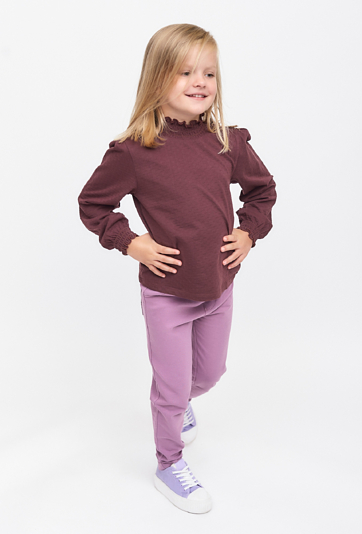 Spodnie dziewczęce - tregginsy - fioletowe - 5.10.15.