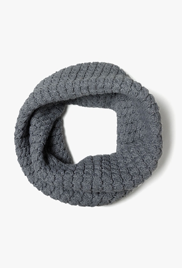 Komin dziewczęcy na zimę - szary