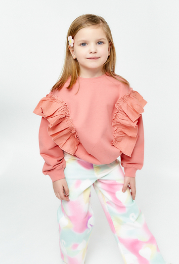 Bluza z dekoracyjnymi falbanami