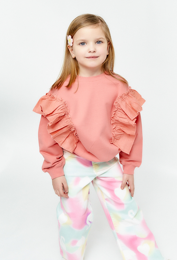 Bluza z dekoracyjnymi falbanami