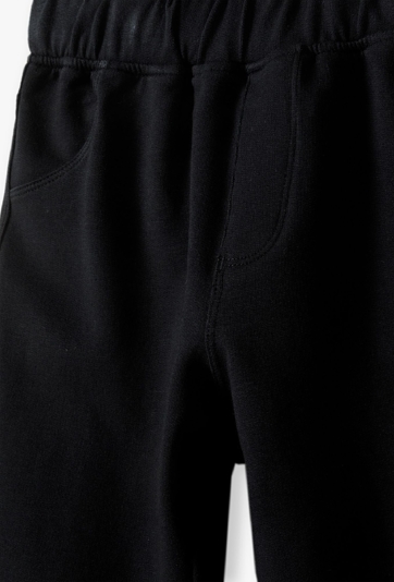 Czarne ocieplane spodnie - treginsy dla dziewczynki - 5.10.15.