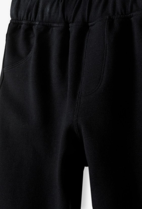 Czarne ocieplane spodnie - treginsy dla dziewczynki - 5.10.15.