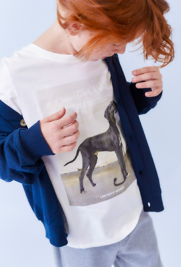 Koszulka chłopięca z nadrukiem psa