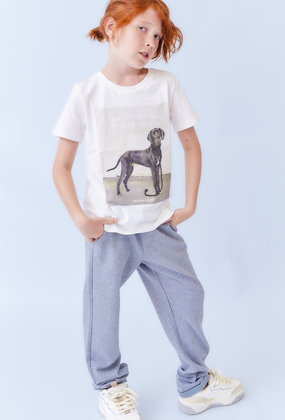 Koszulka chłopięca z nadrukiem psa