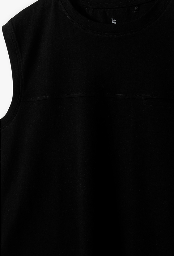 Koszulka chłopięca bez rękawów – tank top z kieszonką