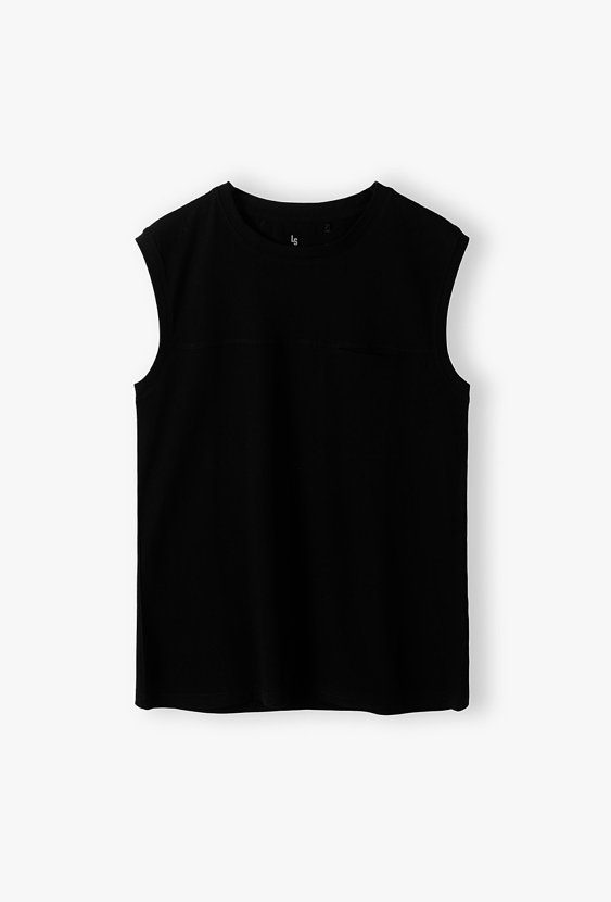 Koszulka chłopięca bez rękawów – tank top z kieszonką