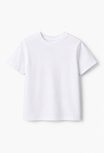 T-shirt chłopięcy gładki typu basic z krótkim rękawem