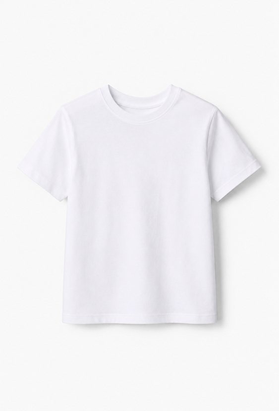 T-shirt chłopięcy gładki typu basic z krótkim rękawem
