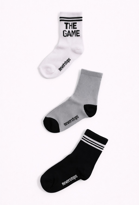 Skarpety 3-pak dla chłopca w stonowanych kolorach