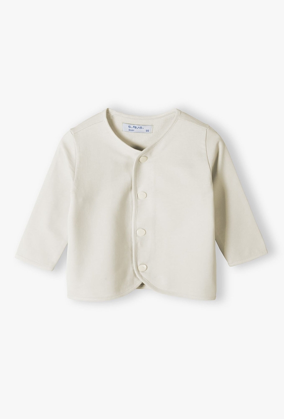 Bluza niemowlęca bez kaptura - ecru - 5.10.15.