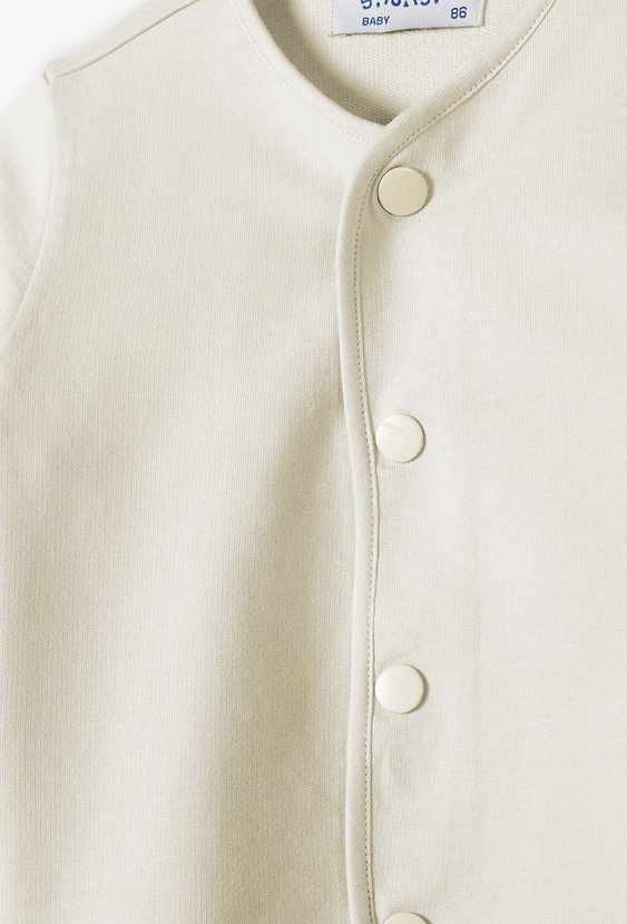 Bluza niemowlęca bez kaptura - ecru - 5.10.15.