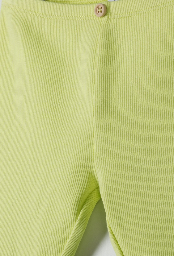 Leginsy niemowlęce - seledynowe w prążki - 5.10.15.