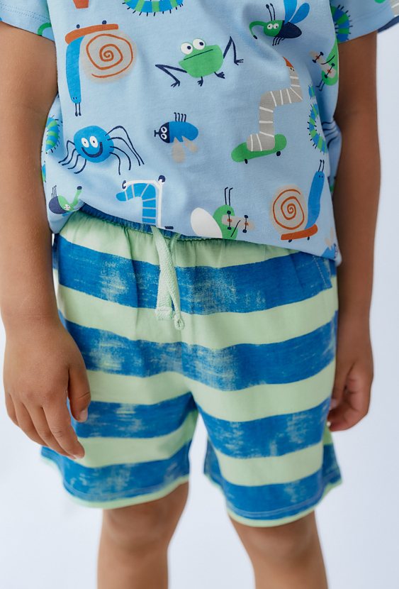 Szorty chłopięce w szerokie pasy