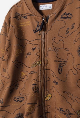 Bawełniana bluza rozpinana dla chłopca