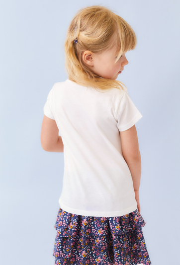 Koszulka dziewczęca z nadrukiem kawiarenki