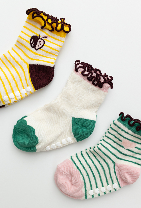 Skarpetki dla dziewczynki 3-pak