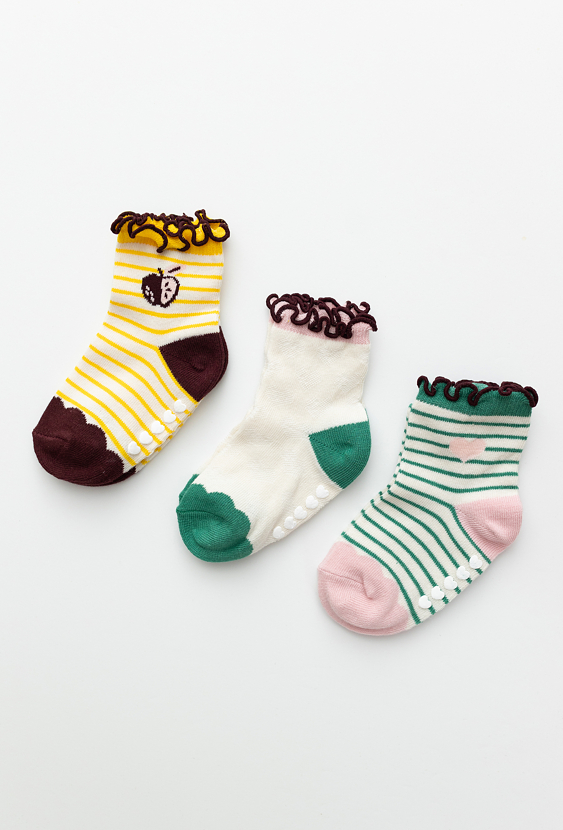 Skarpetki dla dziewczynki 3-pak