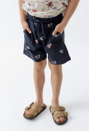 Szorty chłopięce z wakacyjnym nadrukiem