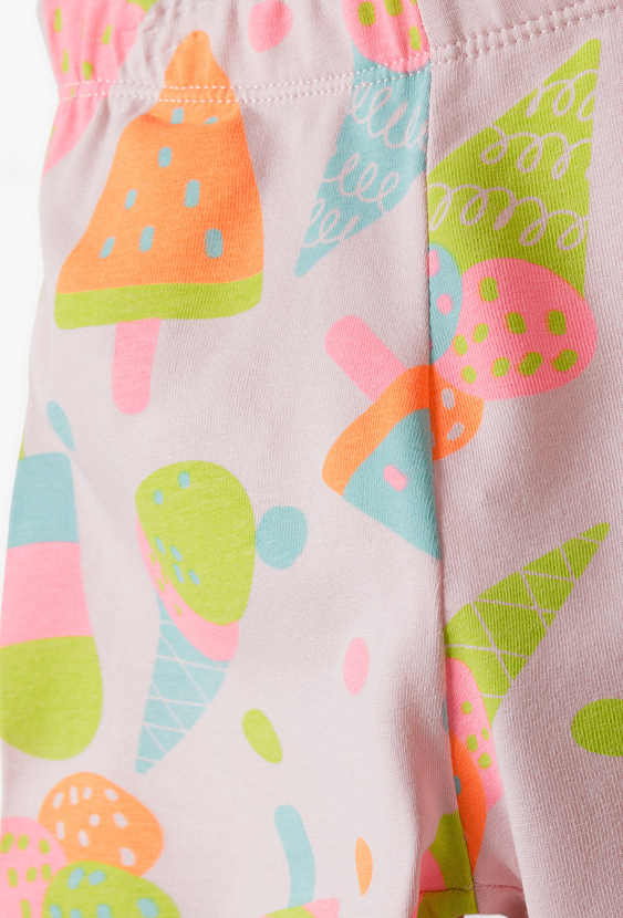 Legginsy 1/2 dla dziewczynki – w kolorowe lody